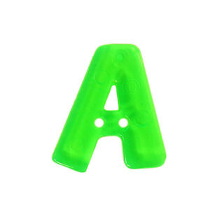 Buchstabenknopf Neon – A, 
