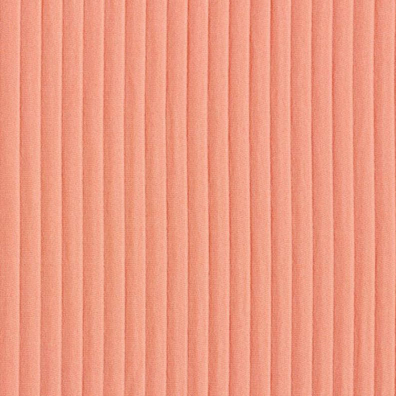 Stretch Jacquard 3D Streifen | Fibre Mood – lachs, image number 1