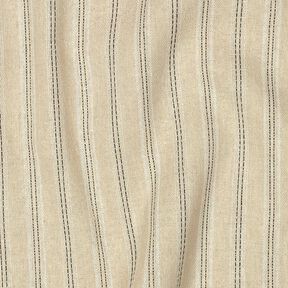 Leinen-Mix Streifen & Lurex &ndash; natur, 