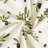 Dekostoff Halbpanama Oliven – wollweiss/dunkeloliv,  thumbnail number 4