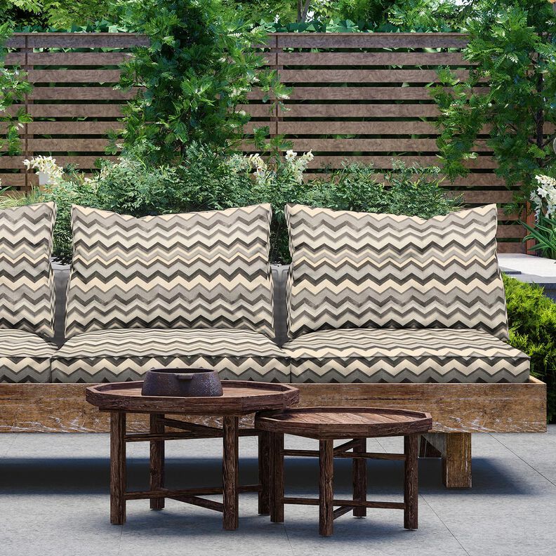 Outdoorstoff Canvas Zacken – grau, image number 6