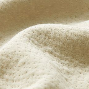 Doubleface Jersey Mini-Pünktchen – natur/elfenbein, 