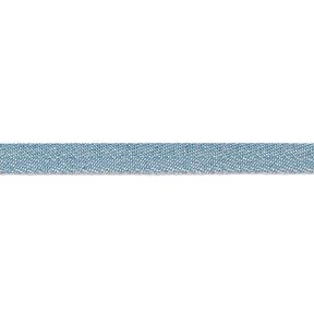 Webband Metallic [9 mm] – brilliantblau/silber metallic, 
