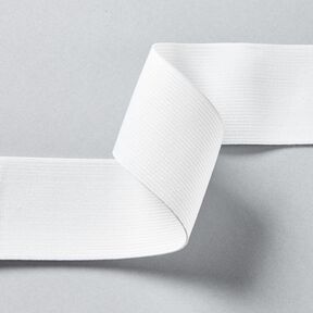 Glattes Gummiband [3 m | 50 mm] – weiss, 