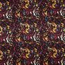 Viskosejersey abstrakte Farbtupfer – schwarz/bordeauxrot,  thumbnail number 1