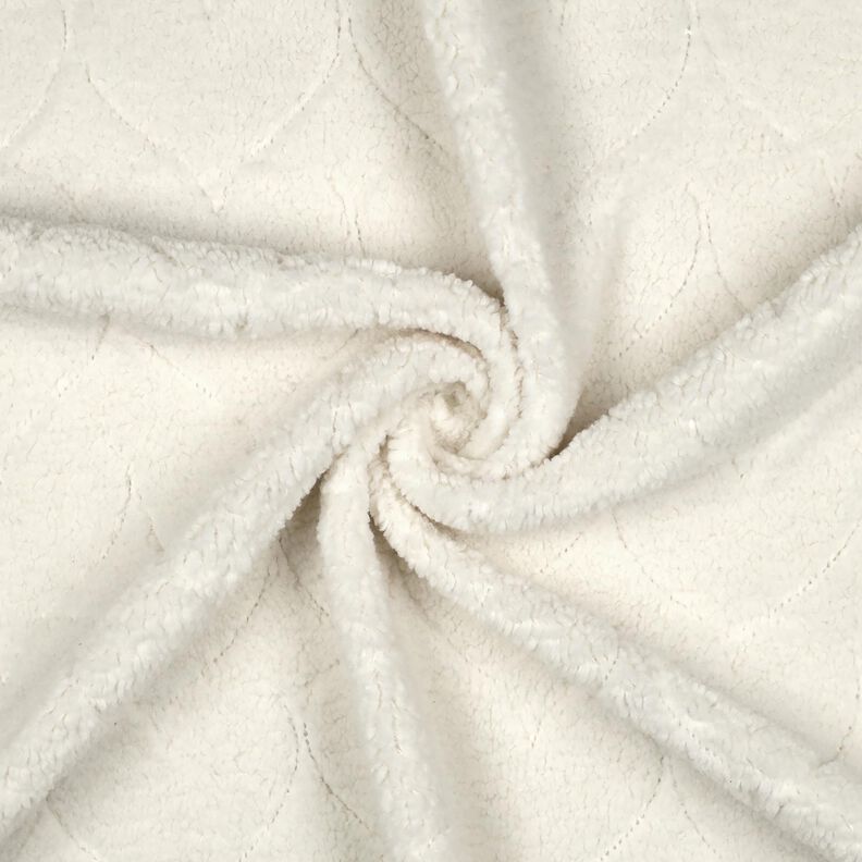 Kunstfell Herzmuster | Poppy Fabrics – wollweiss, image number 3