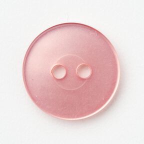 2-loch-Knopf glänzend [Ø 15 mm] – rosa, 