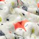 Wellnessfleece Doubleface Fuchs – hellgrau/kirschrot,  thumbnail number 2