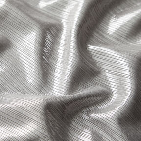 Rippenjersey Metallic – silber metallic, 