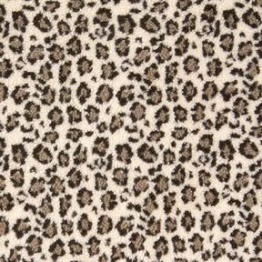 Teddyplüsch Leoprint – hellbeige/düne, 