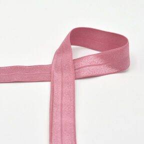 Elastisches Einfassband (Falzgummi) glänzend [20 mm] – dunkelaltrosa, 