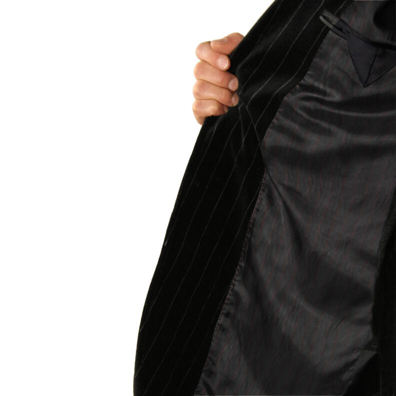 Ärmelfutter Nadelstreifen – schwarz/rot,  image number 6