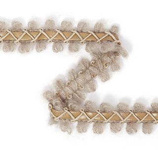 Kunstleder-Pomponborte | 7 - beige, 