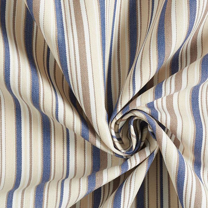 Markisenstoff feine Streifen – beige/jeansblau,  image number 3