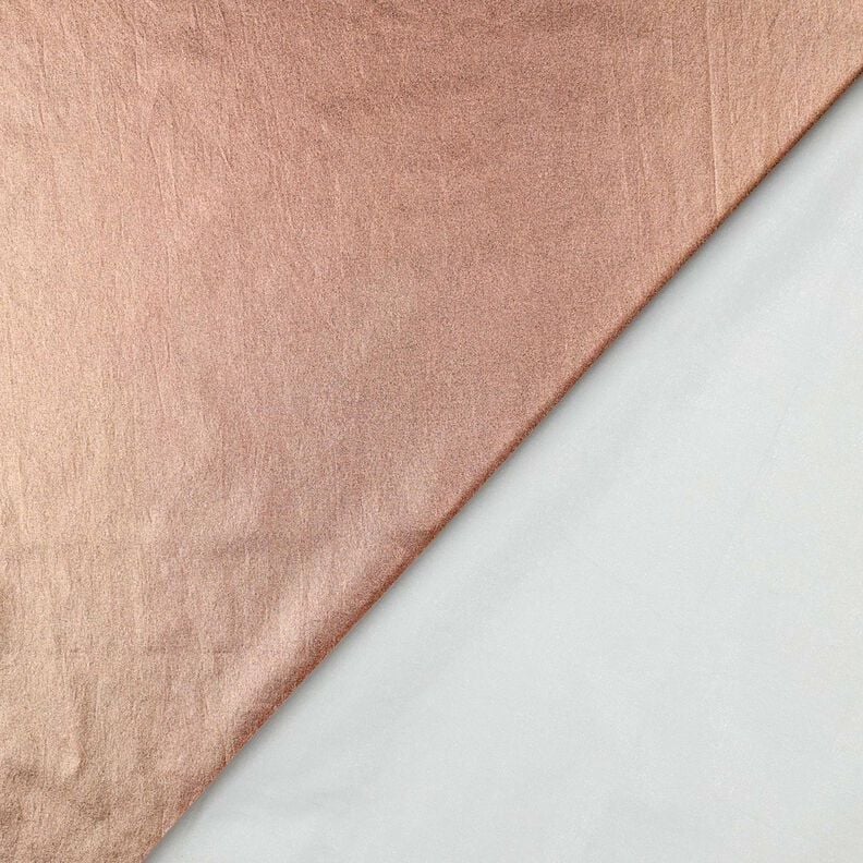 Baumwollpopeline folienveredelt Uni – roségold metallic, image number 3