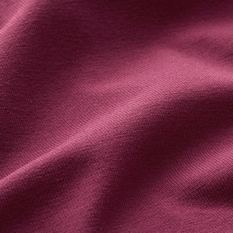 Baumwolljersey Medium Uni – bordeauxrot,  image number 4