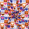 Baumwollpopeline Karo-Herzen | Poppy Fabrics – elfenbein/königsblau,  thumbnail number 3