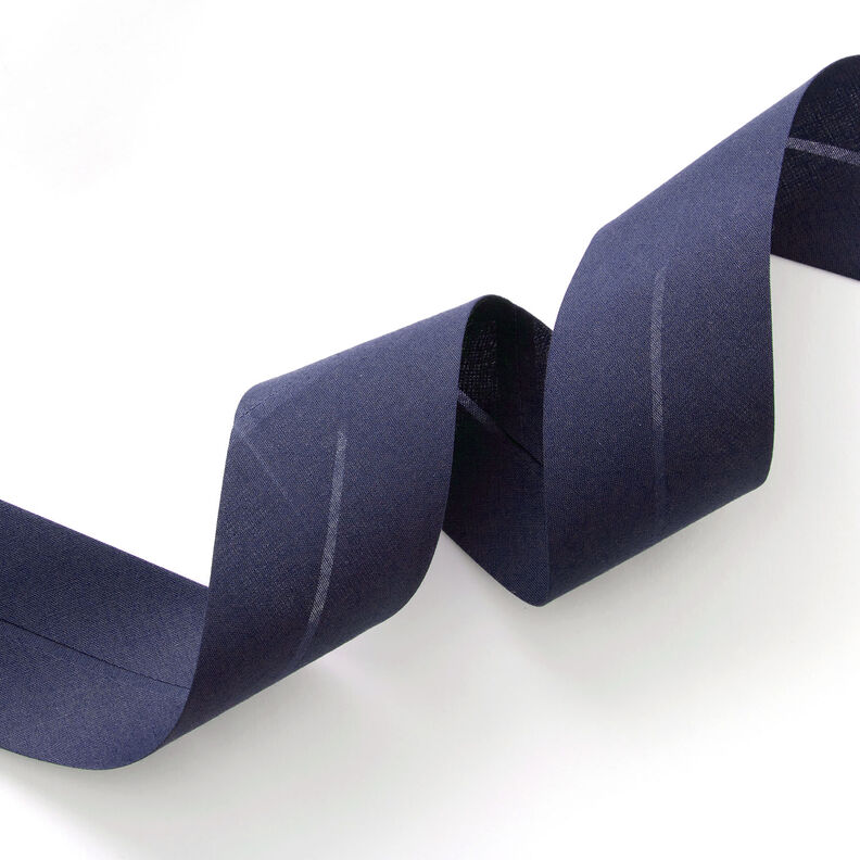 Schrägband Polycotton [50 mm] – marineblau,  image number 1