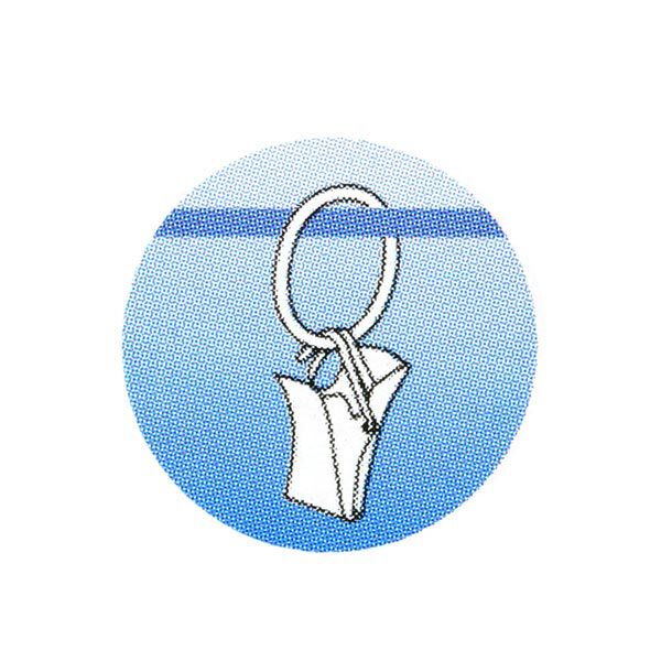 Ringe mit Klammern, 10 Stück – silber | Prym,  image number 3