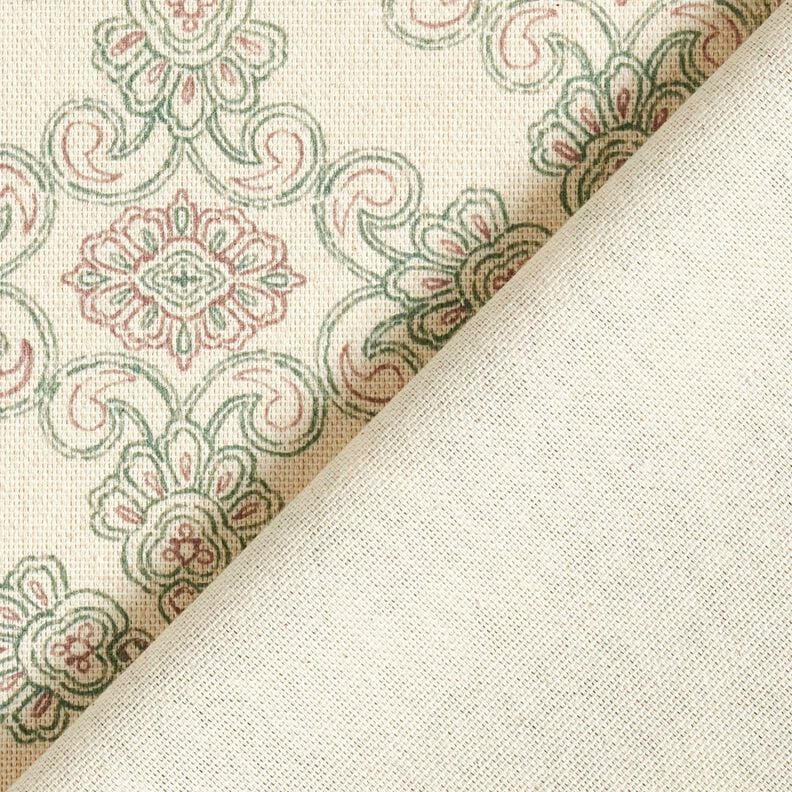 Halbpanama Ornamente &ndash; natur/gruen,  image number 4