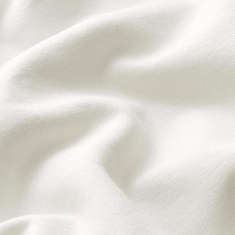 Leichter Baumwollsweat Uni – wollweiss, image number 4