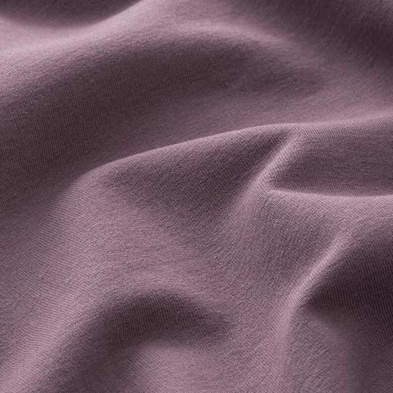 Leichter Baumwollsweat Uni – aubergine,  image number 4