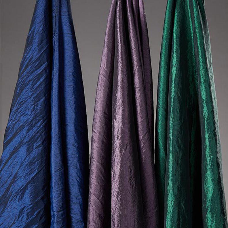 Taftstoff Crash – marineblau | Reststück 60cm,  image number 5
