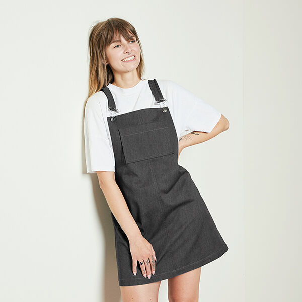 Fester Jeansstoff Uni – granit, image number 4