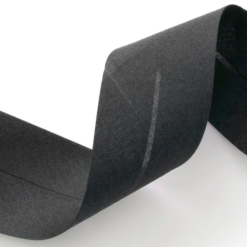 Schrägband Polycotton [50 mm] – schwarz,  image number 2