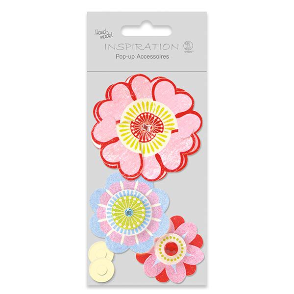 Pop-Up-Bastelset Flower Power – rot, image number 2
