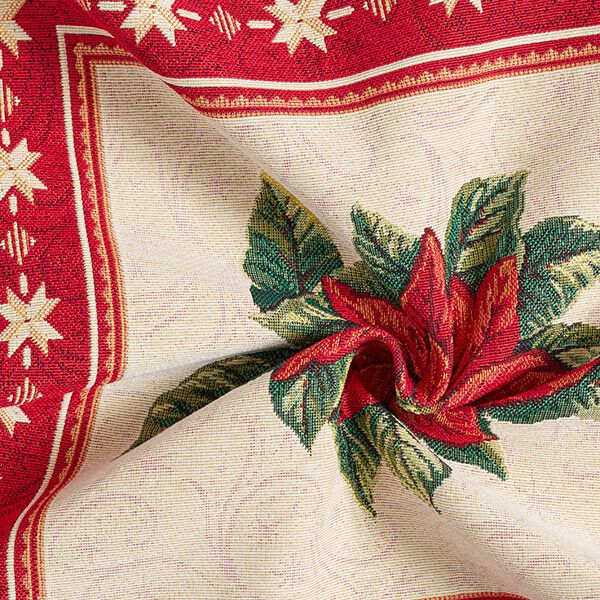 Dekostoff Gobelinstück Weihnachtsstern – rot, image number 3