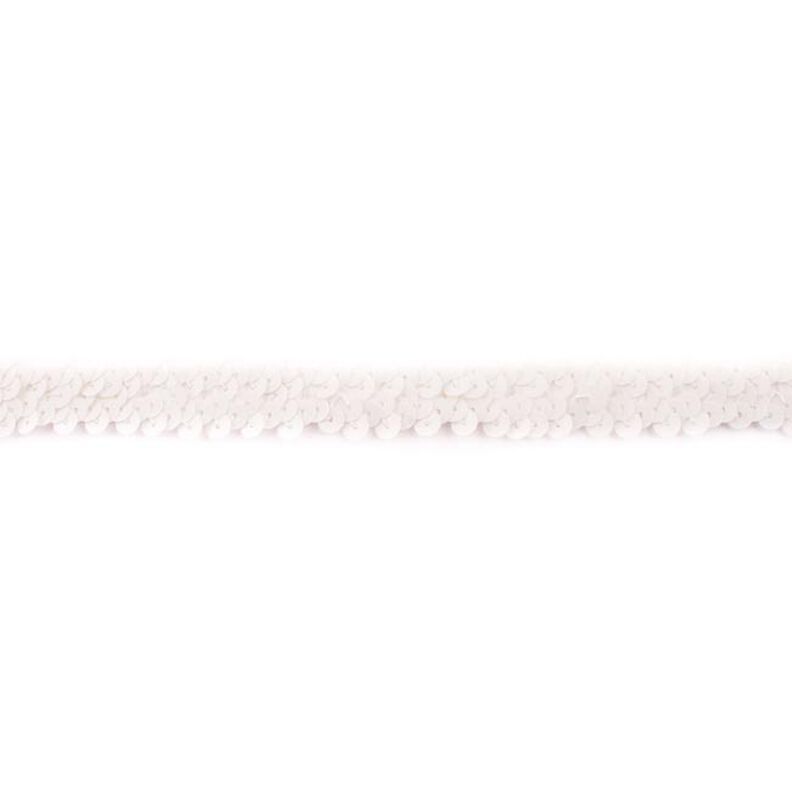 Elastische Paillettenborte [20 mm] – elfenbein,  image number 1