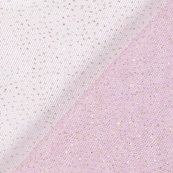 Glitzertüll Royal – flieder/gold | Reststück 50cm
