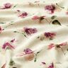 Viskose-Leinen-Mix Aquarellblumen – natur/traube,  thumbnail number 2