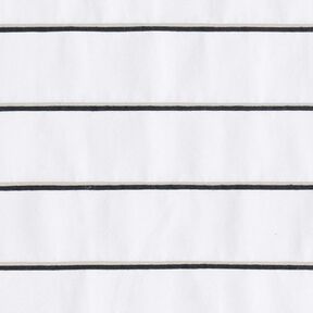 Baumwoll-Mix breite Streifen – weiss/schwarz, 
