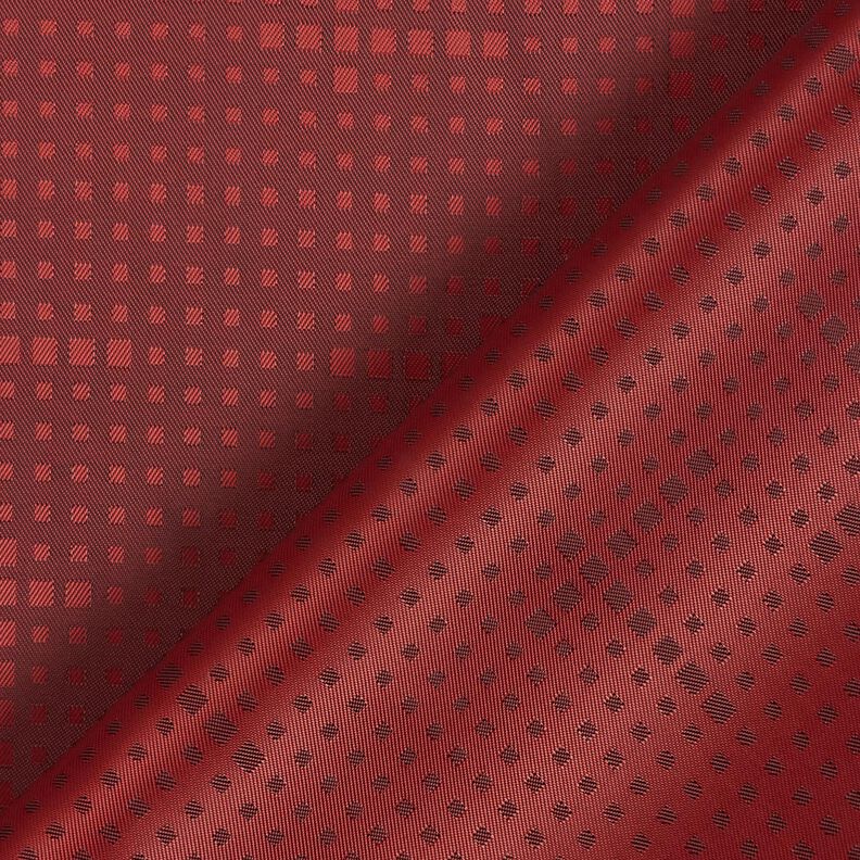 Futterstoff Jacquard unregelmäßige Kästchen – karminrot,  image number 4