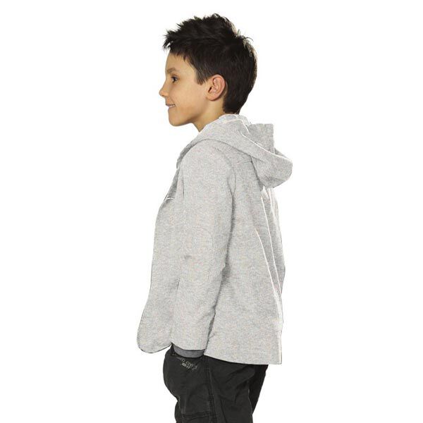 Sweatshirt Glitzer Melange – silbergrau | Reststück 100cm