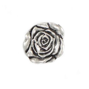 Metallknopf Rose, 