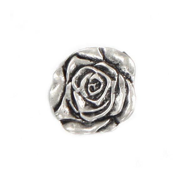 Metallknopf Rose,  image number 1