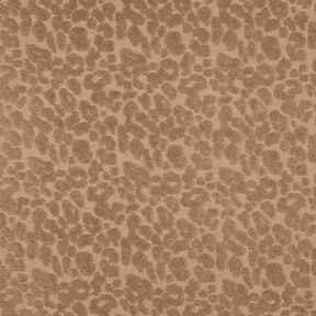 Frotteestoff Stretch Leo  – hellbraun, 