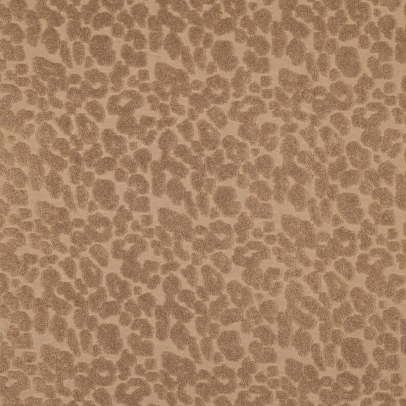 Frotteestoff Stretch Leo – hellbraun, image number 1