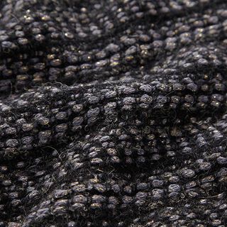 Mantelstoff Schurwoll-Mix Lurex Melange – anthrazit, 
