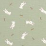 Bambus Baumwolljersey Hase und Möhre – greige,  thumbnail number 1