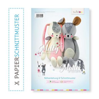 Doppelpapierschnittmuster Kuscheltiere „MELLY & MATTES“ by Lila-Lotta  | Kullaloo, 