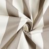 Outdoorstoff Canvas Blockstreifen – seidengrau/elfenbein,  thumbnail number 3