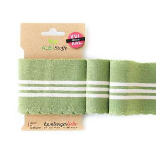 GOTS Bio Strickbündchen CUFF ME WAVE [140 cm | 7,5 cm] | Albstoffe | Hamburger Liebe, 