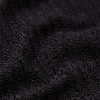 Rippenstrick Uni – schwarz, 
