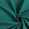Baumwollpopeline Mini Polka Dots – blautanne/weiss,  thumbnail number 3