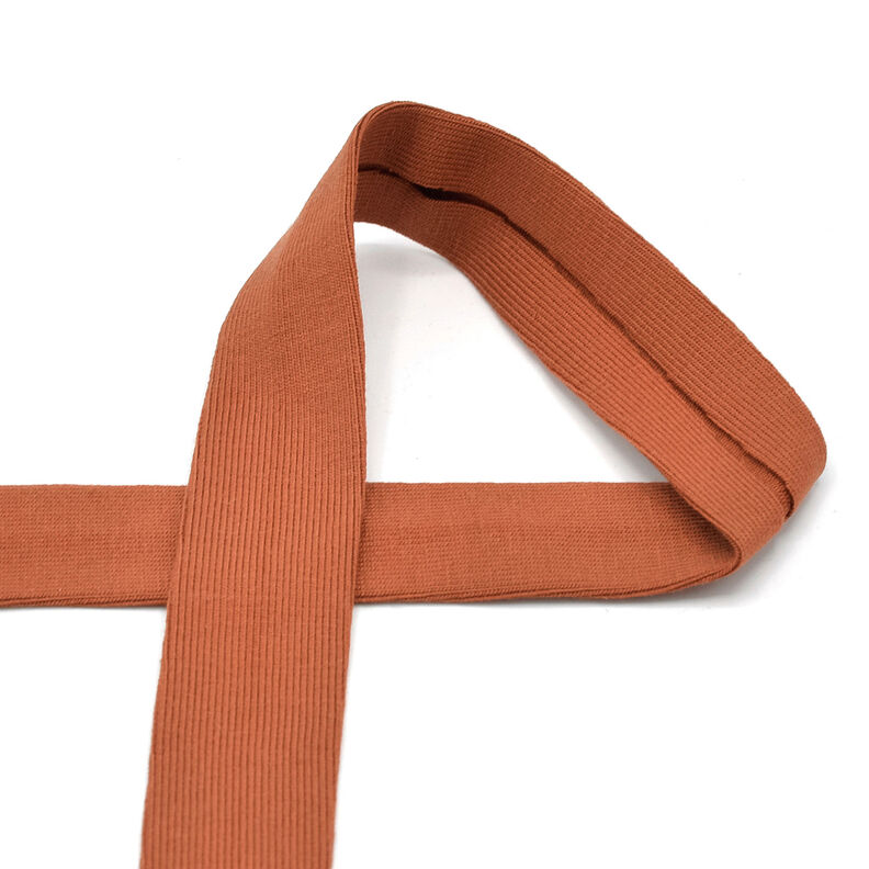 Schrägband Baumwolljersey [20 mm] – terracotta,  image number 1