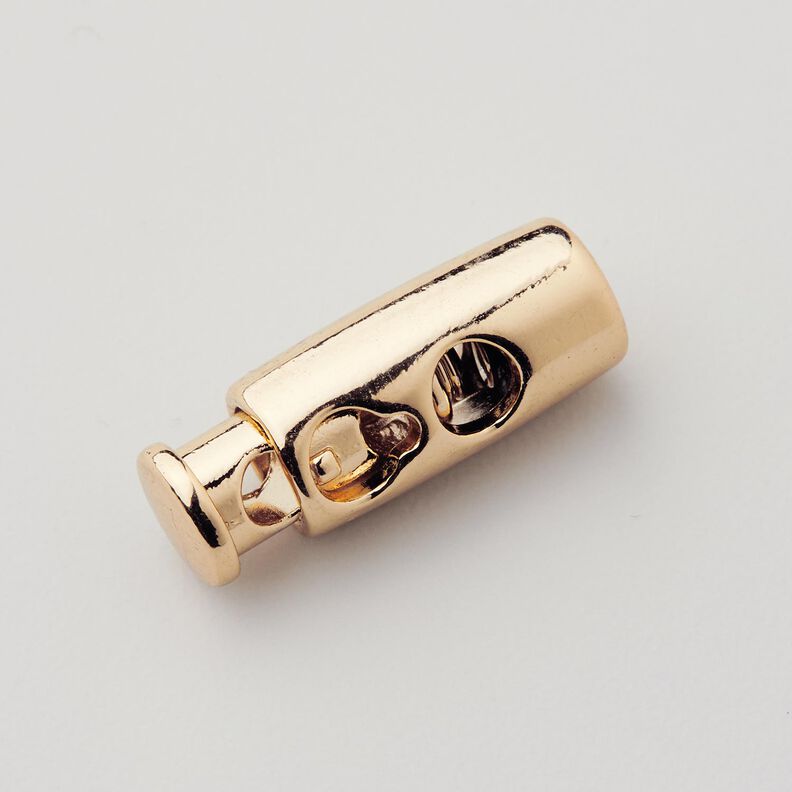 Kordelstopper Metall [Durchlass: 3 mm] – gold metallic,  image number 1